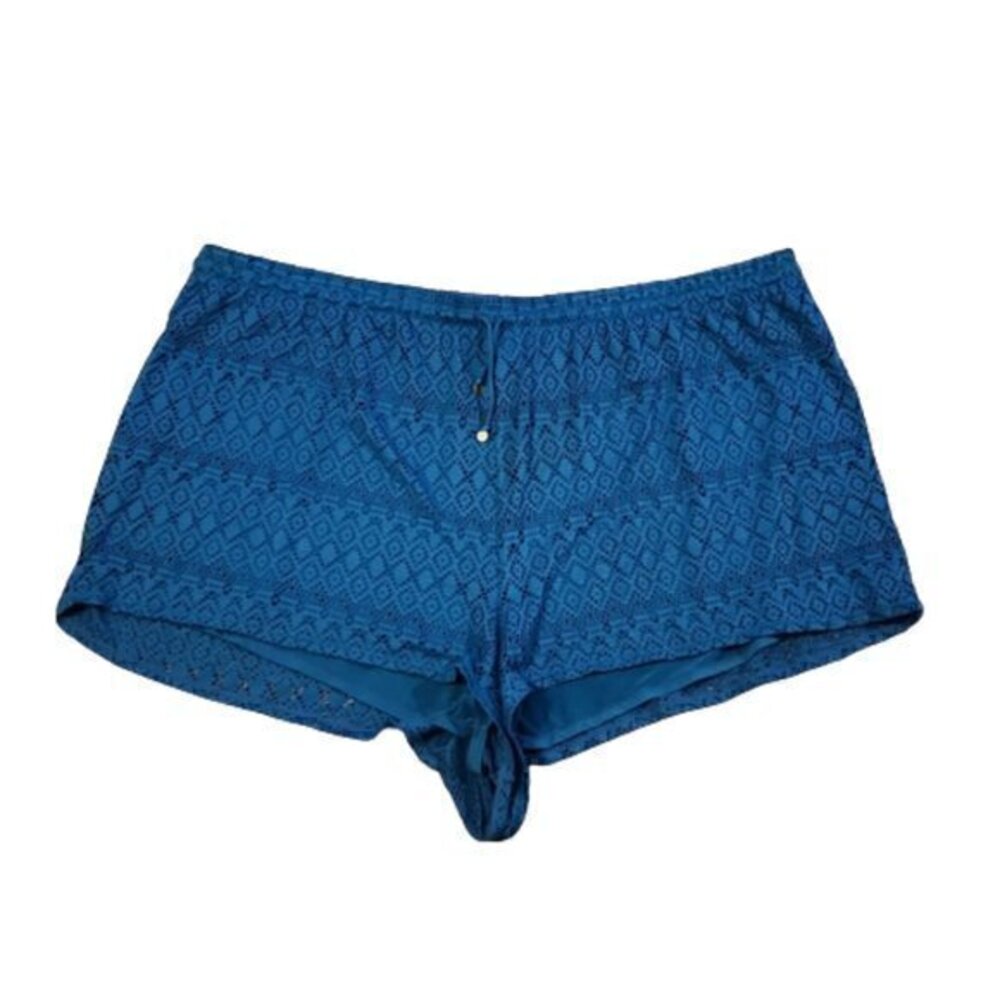 [Cacique] Blue Lace Swim Shorts - Size 26/28